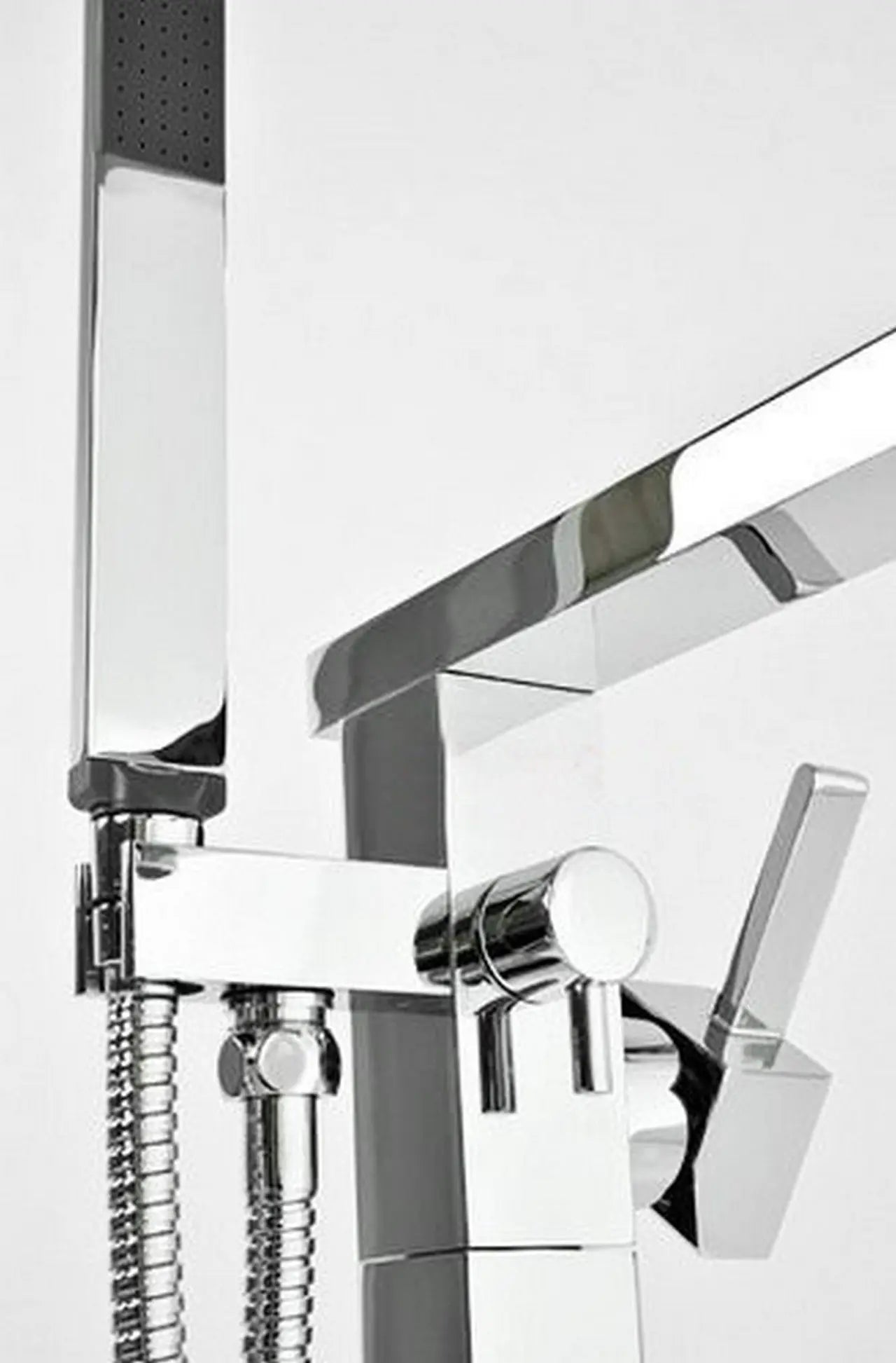 Kube Bath Aqua Squadra Floor Mounted Soaker Tub Faucet – Chrome - Plumbing Market
