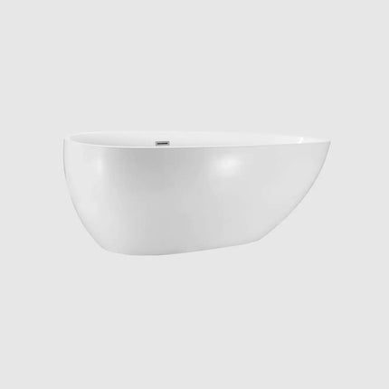 Kube Bath BALLI 67 Inch White Free Standing Bathtub - Plumbing Market
