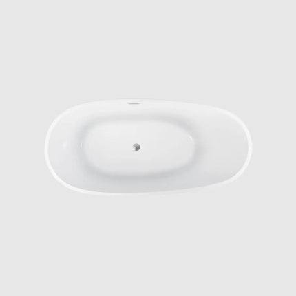 Kube Bath BALLI 67 Inch White Free Standing Bathtub - Plumbing Market