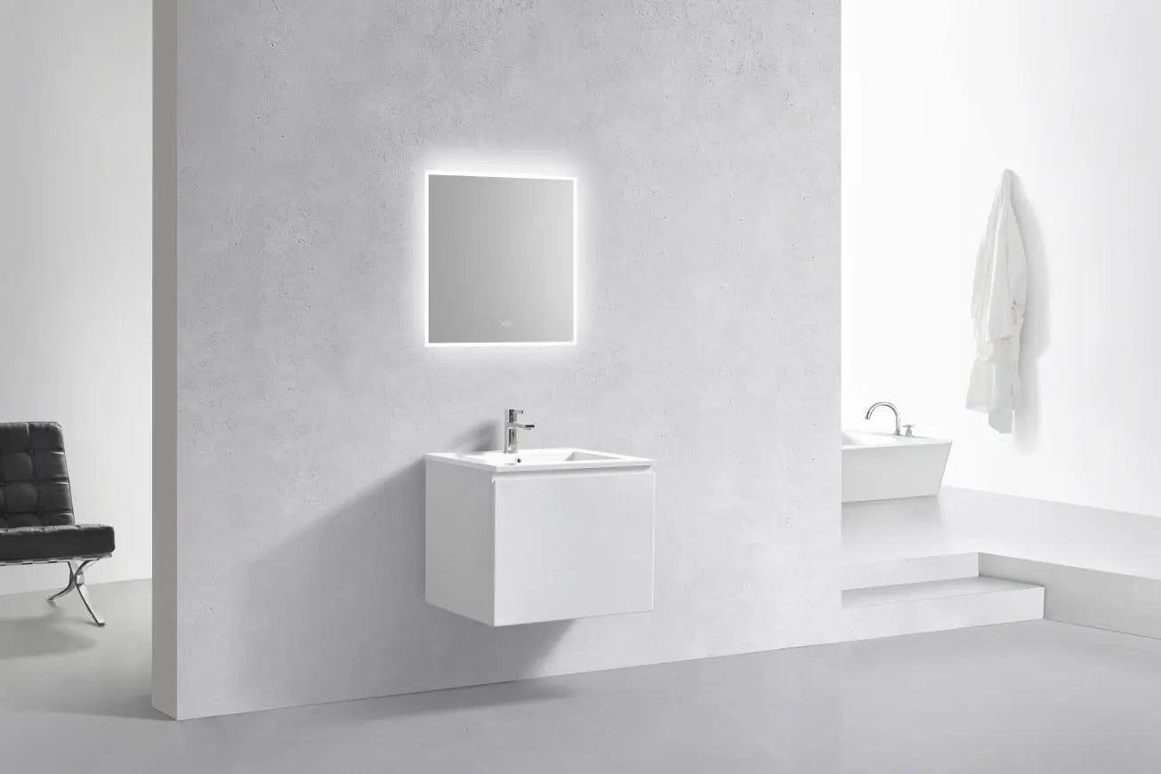 Kube Bath Balli 24 Inch Modern Bathroom Vanity Wall Mount - Plumbing Market