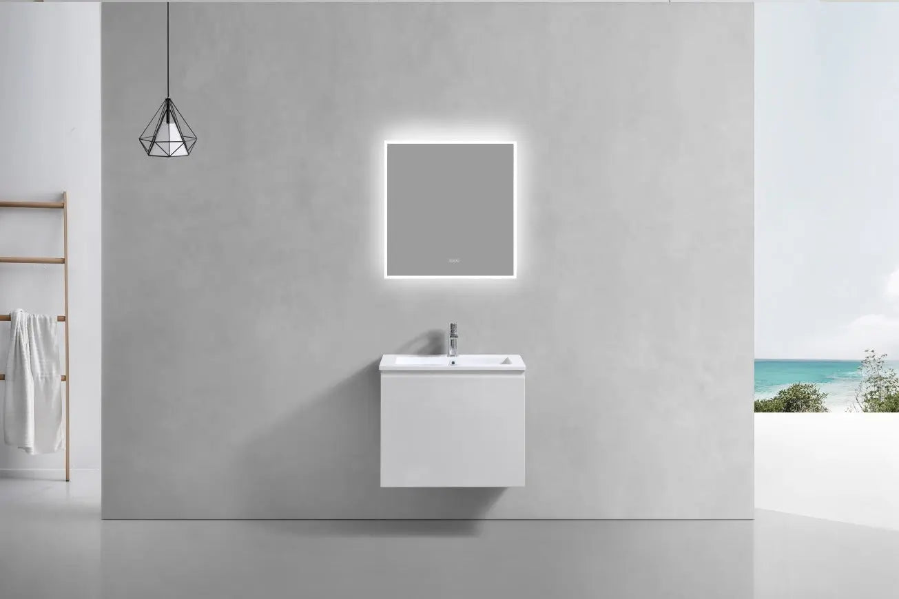 Kube Bath Balli 24 Inch Modern Bathroom Vanity Wall Mount - Plumbing Market