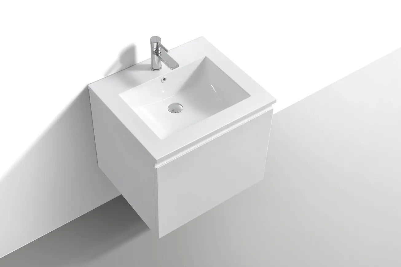 Kube Bath Balli 24 Inch Modern Bathroom Vanity Wall Mount - Plumbing Market
