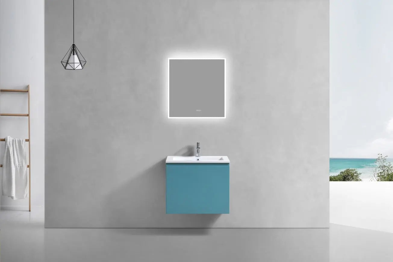 Kube Bath Balli 24 Inch Modern Bathroom Vanity Wall Mount - Plumbing Market