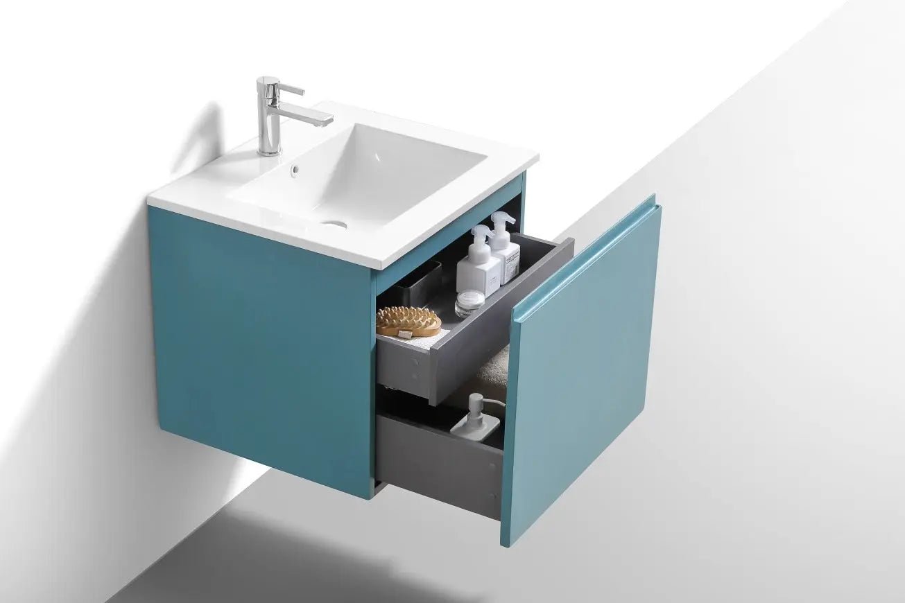 Kube Bath Balli 24 Inch Modern Bathroom Vanity Wall Mount - Plumbing Market