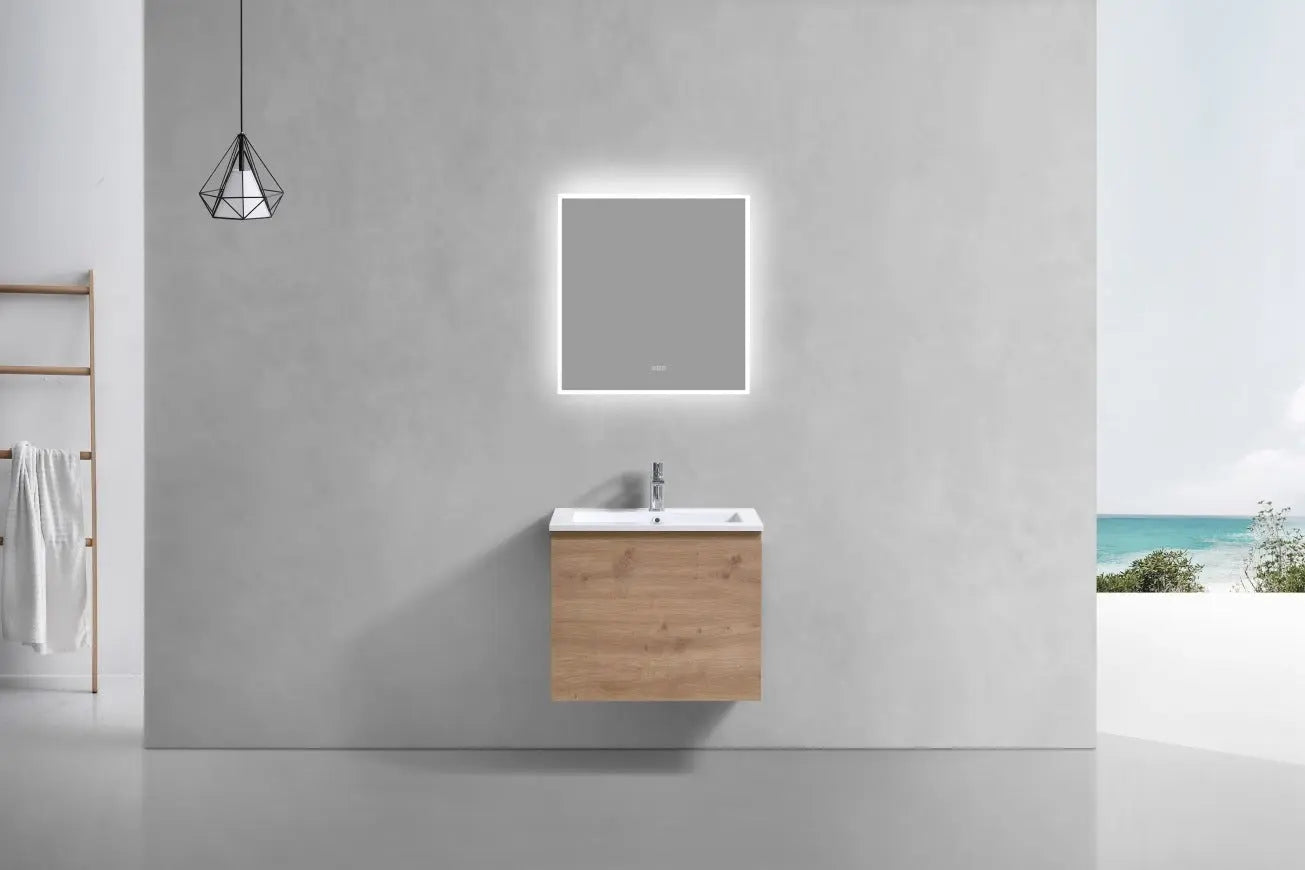 Kube Bath Balli 24 Inch Modern Bathroom Vanity Wall Mount - Plumbing Market