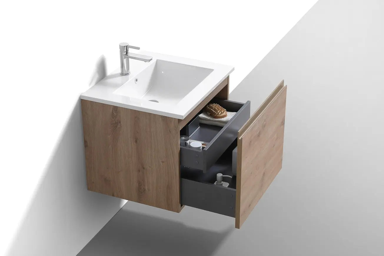 Kube Bath Balli 24 Inch Modern Bathroom Vanity Wall Mount - Plumbing Market