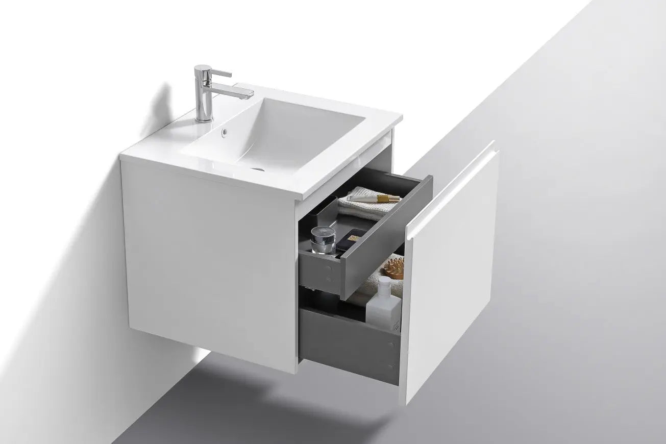 Kube Bath Balli 24 Inch Modern Bathroom Vanity Wall Mount - Plumbing Market