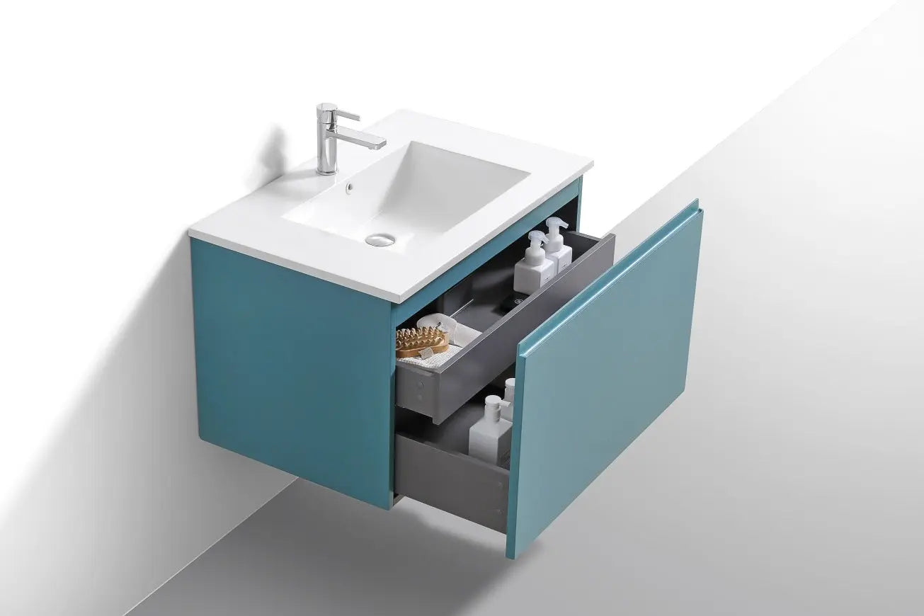 Kube Bath Balli 32 Inch Modern Bathroom Vanity Wall Mount - Plumbing Market