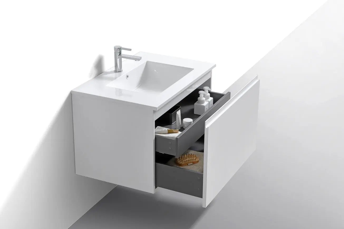 Kube Bath Balli 32 Inch Modern Bathroom Vanity Wall Mount - Plumbing Market