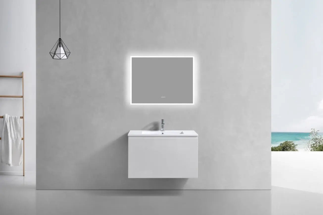 Kube Bath Balli 32 Inch Modern Bathroom Vanity Wall Mount - Plumbing Market