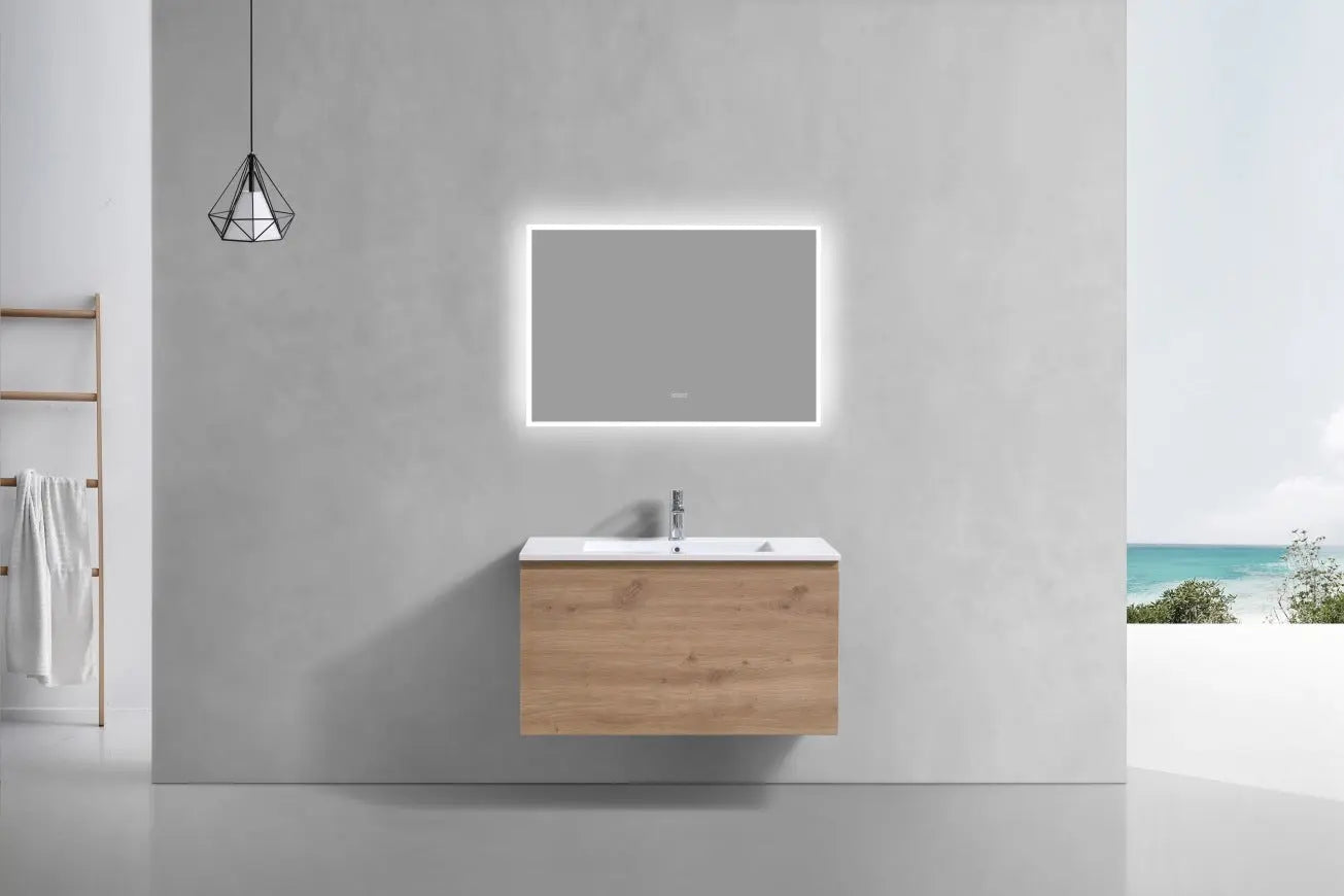Kube Bath Balli 36 Inch Modern Bathroom Vanity Wall Hung - Plumbing Market