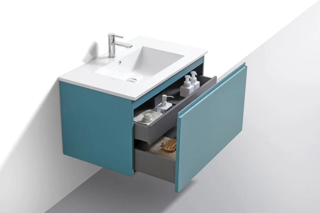 Kube Bath Balli 36 Inch Modern Bathroom Vanity Wall Hung - Plumbing Market