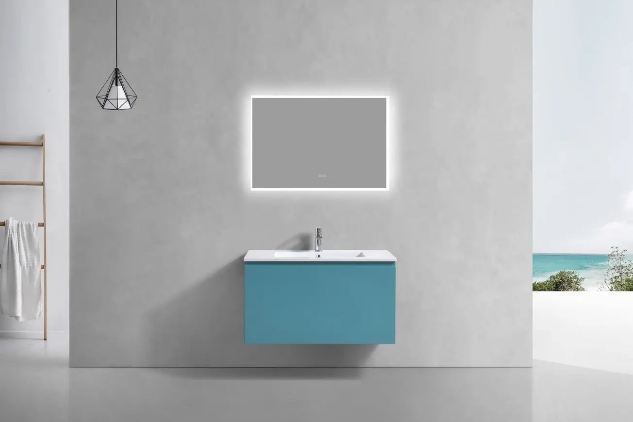 Kube Bath Balli 36 Inch Modern Bathroom Vanity Wall Hung - Plumbing Market