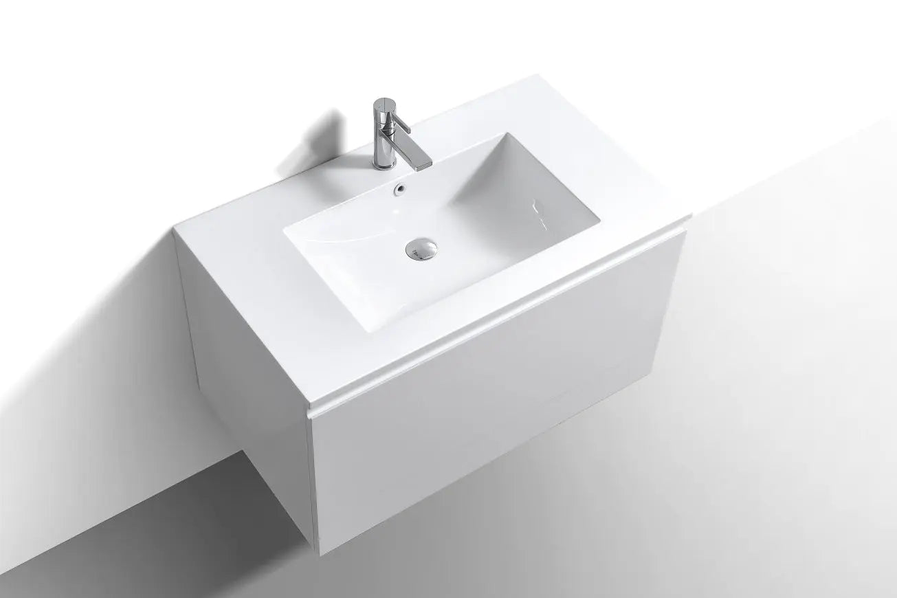 Kube Bath Balli 36 Inch Modern Bathroom Vanity Wall Hung - Plumbing Market
