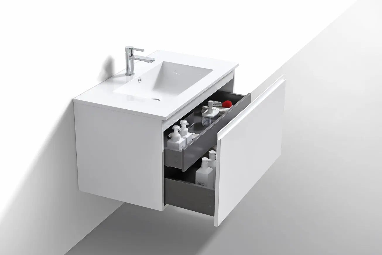 Kube Bath Balli 36 Inch Modern Bathroom Vanity Wall Hung - Plumbing Market