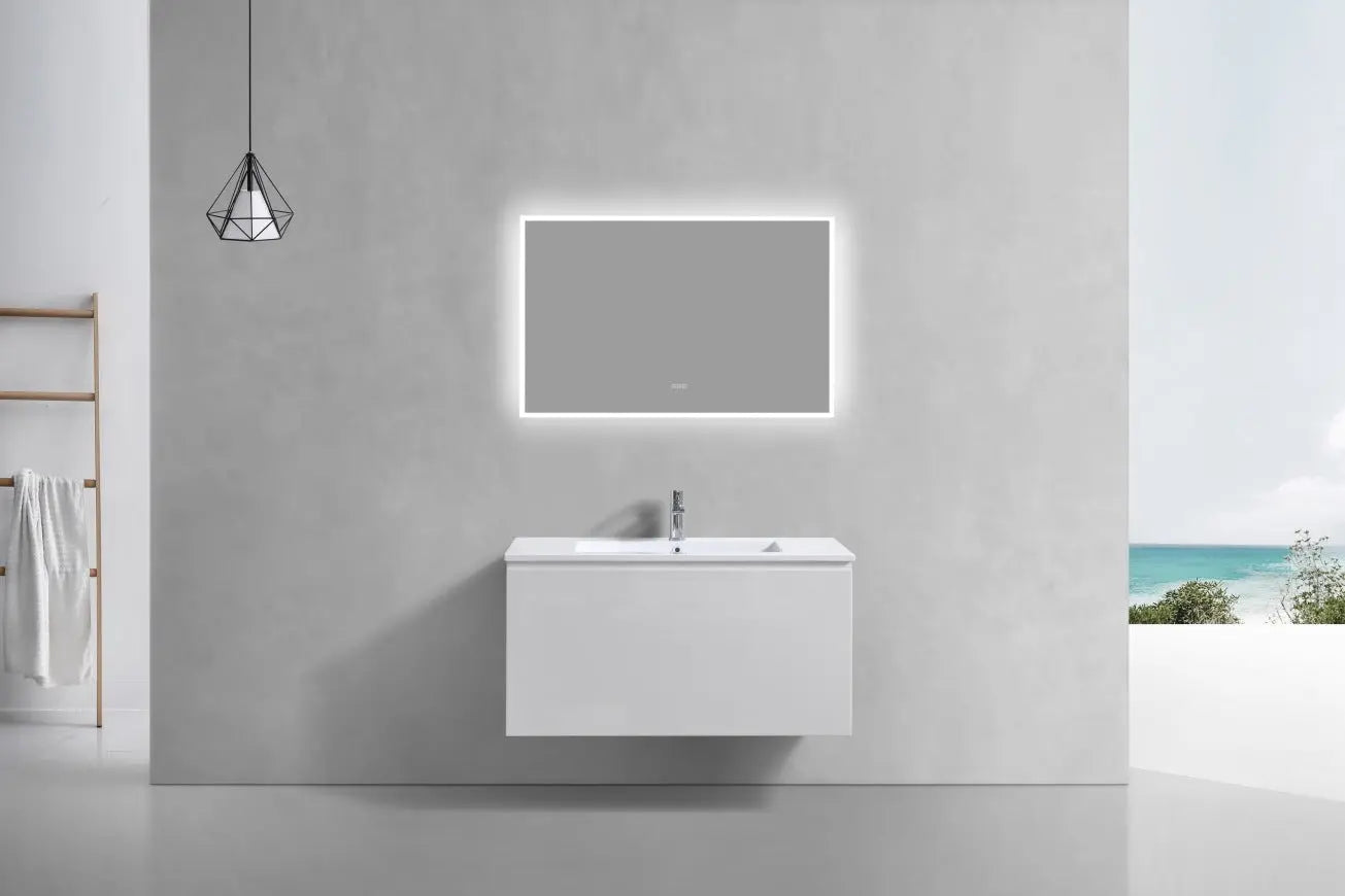 Kube Bath Balli 40 Inch Modern Bathroom Vanity Wall Hung - Plumbing Market