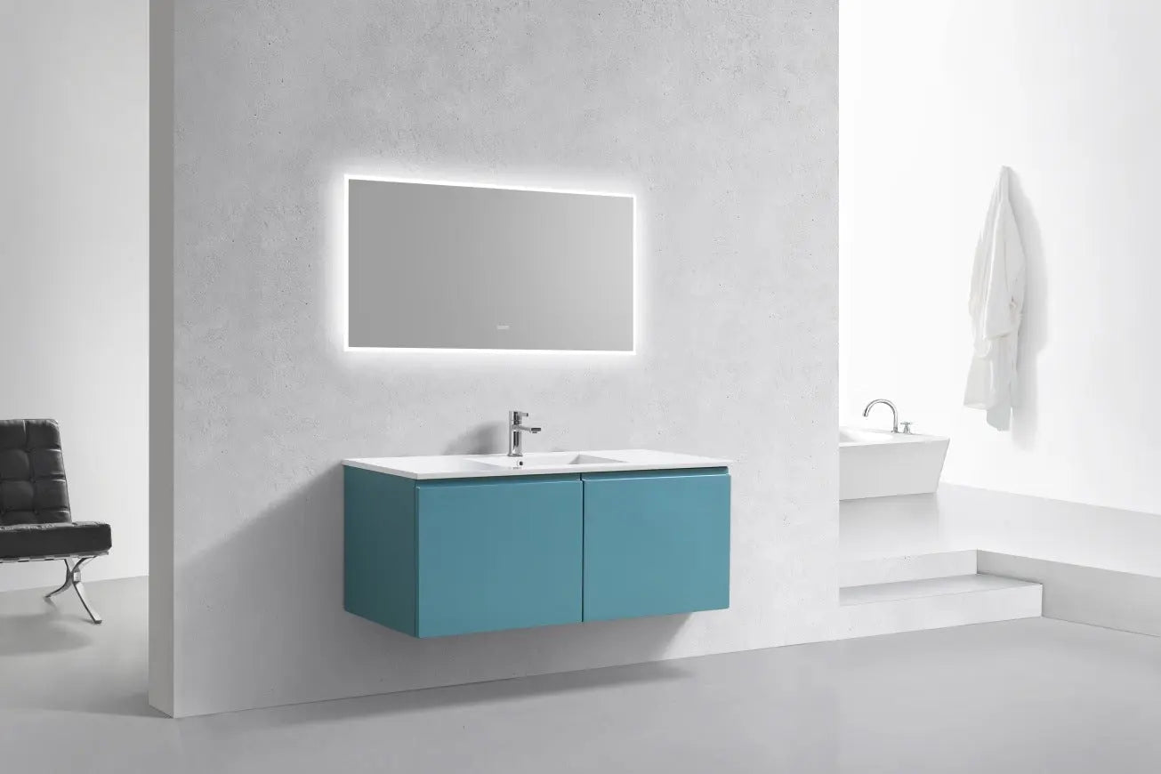 Kube Bath Balli 48 Inch Single Sink Bathroom Vanity Wall Hung - Plumbing Market