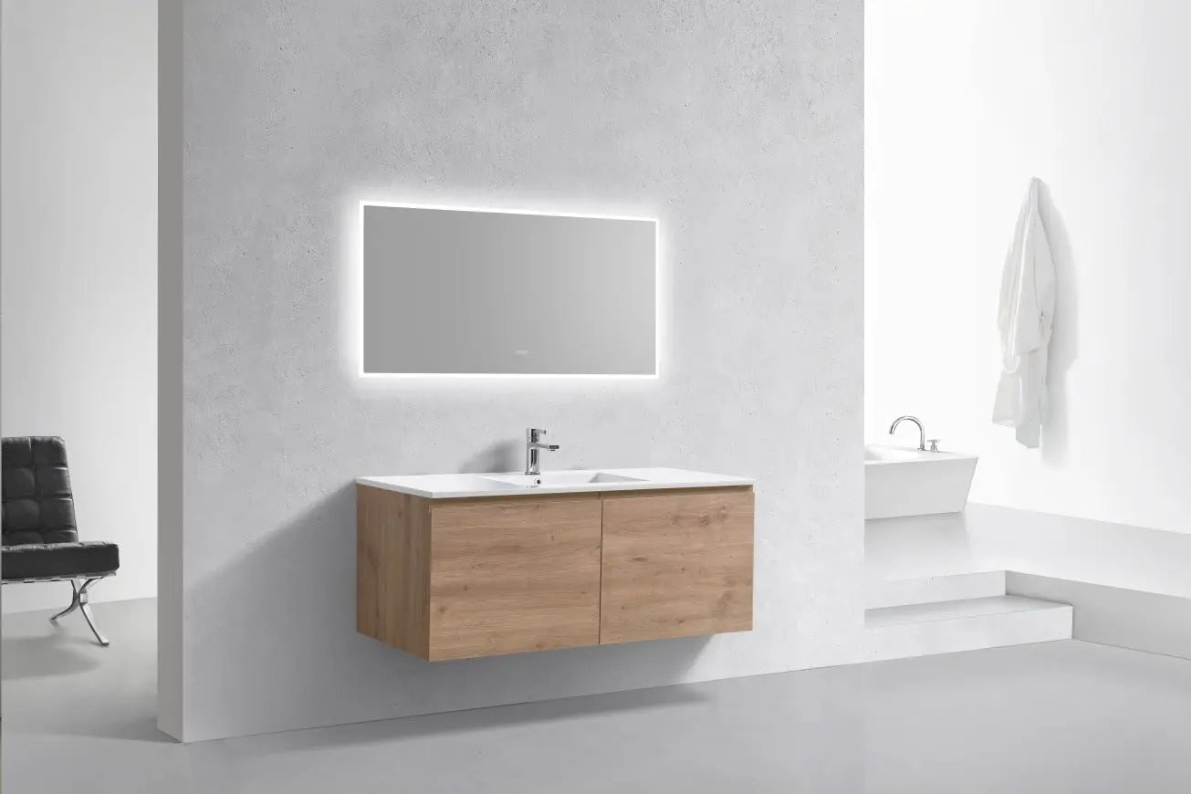 Kube Bath Balli 48 Inch Single Sink Bathroom Vanity Wall Hung - Plumbing Market