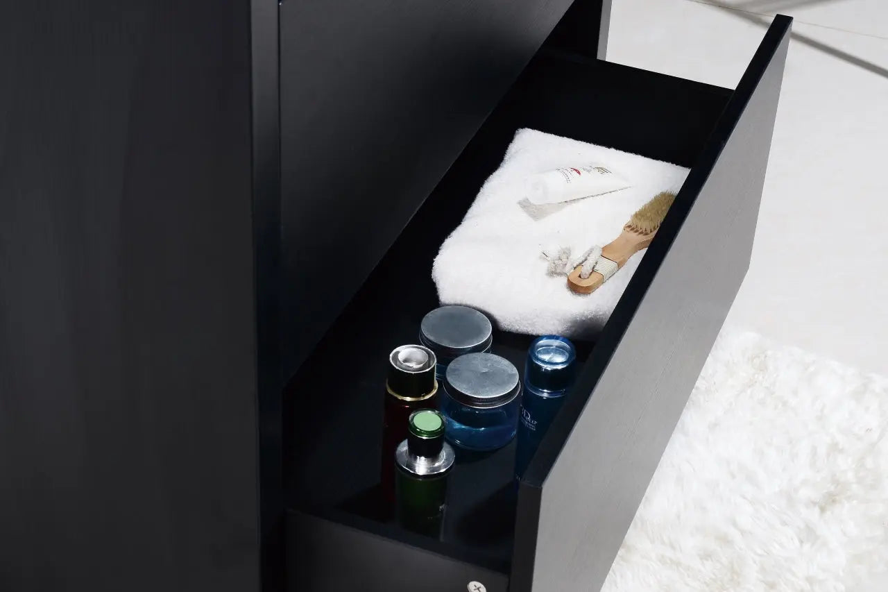 Kube Bath Bliss 40″ Black Free Standing Modern Bathroom Vanity - Plumbing Market