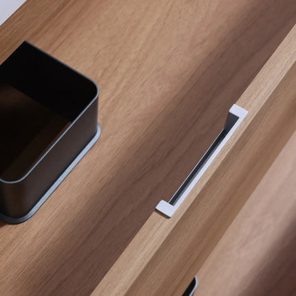 Kube Bath Bliss 48″ Honey Oak Wall Mount Single Sink Modern Bathroom Vanity - Plumbing Market