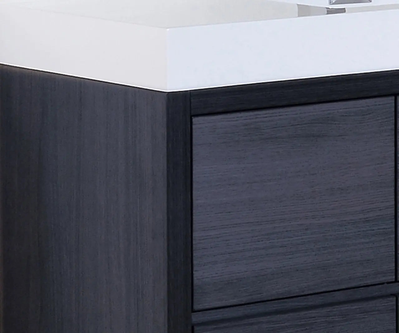 Kube Bath Bliss 60″ Single Sink Gray Oak Free Standing Modern Bathroom Vanity - Plumbing Market