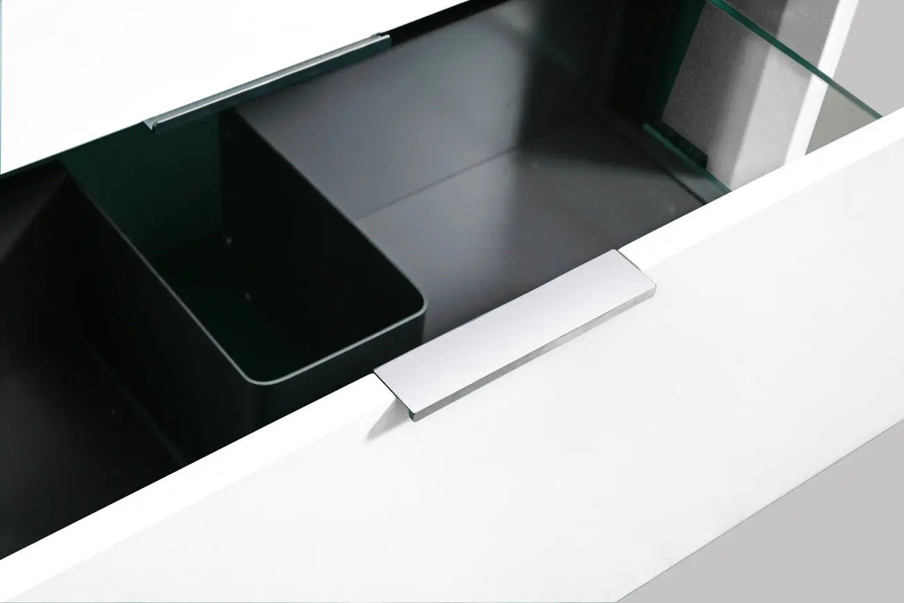 Kube Bath Nudo 36″ Modern Bathroom Vanity in High Gloss White Finish - Plumbing Market