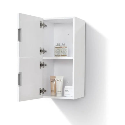 Kube Bath Small Bathroom Linen Side Cabinet With 2 Storage Areas - Plumbing Market