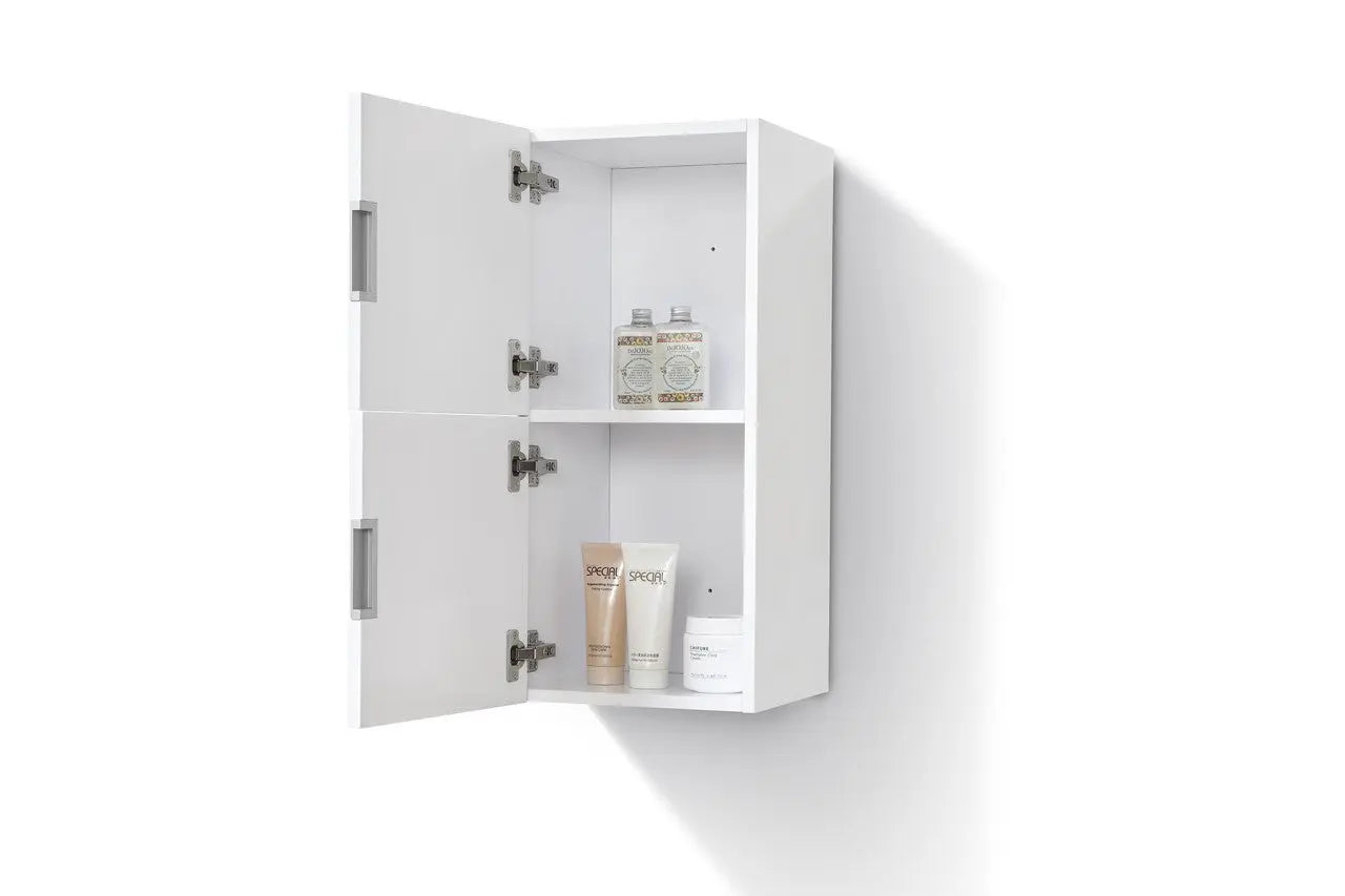 Kube Bath Small Bathroom Linen Side Cabinet With 2 Storage Areas - Plumbing Market
