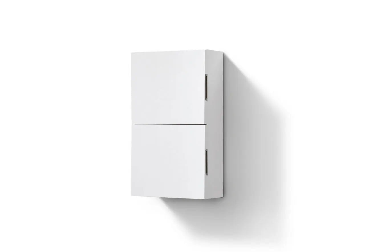 Kube Bath Small Bathroom Linen Side Cabinet w/ 2 Storage Areas