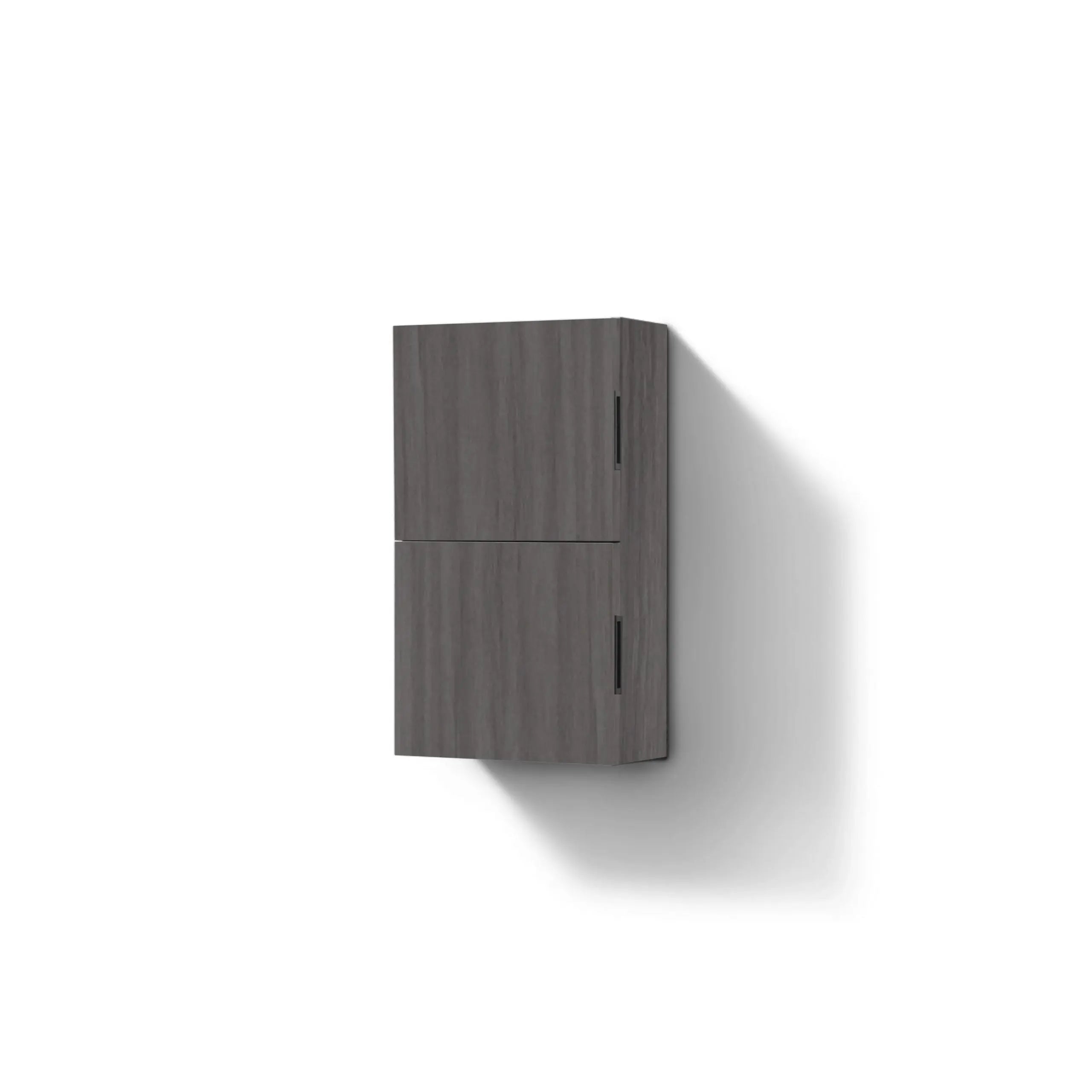 Kube Bath Small Bathroom Linen Side Cabinet w/ 2 Storage Areas