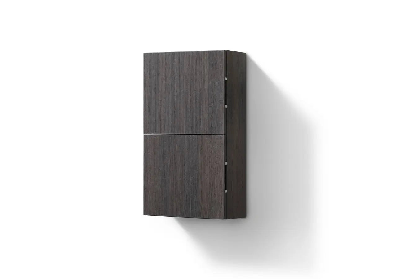 Kube Bath Small Bathroom Linen Side Cabinet w/ 2 Storage Areas