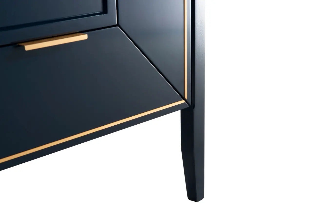 Kube Bath Vetro 30″ Gloss Blue Vanity W/ Quartz Counter Top - Plumbing Market
