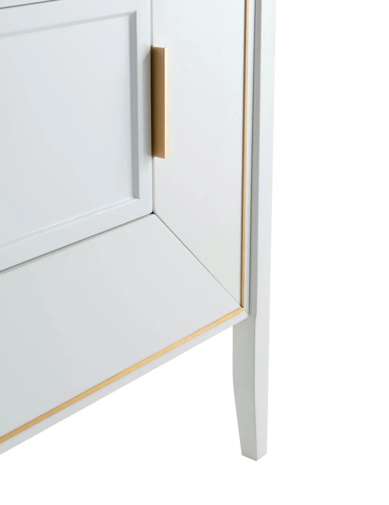 Kube Bath Vetro 48″ Gloss White Vanity W/ Quartz Counter Top - Plumbing Market