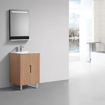 KubeBath 24” Fiore Free Standing Bathroom Vanity FSKSW24 - Plumbing Market