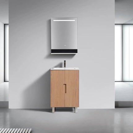 KubeBath 24” Fiore Free Standing Bathroom Vanity FSKSW24 - Plumbing Market