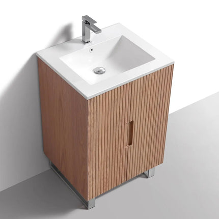 KubeBath 24” Fiore Free Standing Bathroom Vanity FSKSW24 - Plumbing Market