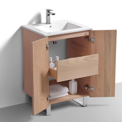 KubeBath 24” Fiore Free Standing Bathroom Vanity FSKSW24 - Plumbing Market