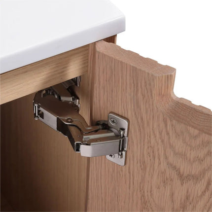 KubeBath 48” Fiore Modern Wall Mount Double Sink Bathroom Vanity – Oakwood - Plumbing Market