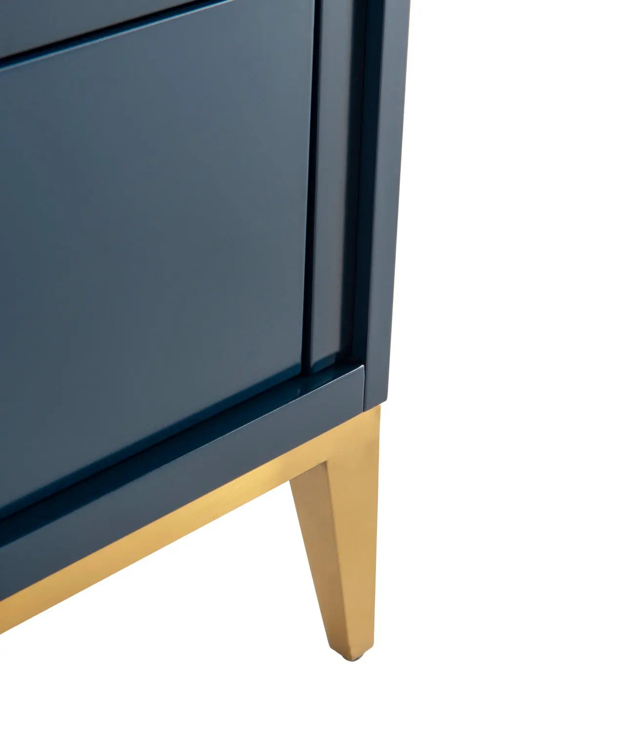 KubeBath Divani 24″ Single Sink Gloss Blue Vanity W/ Quartz Counter Top - Plumbing Market