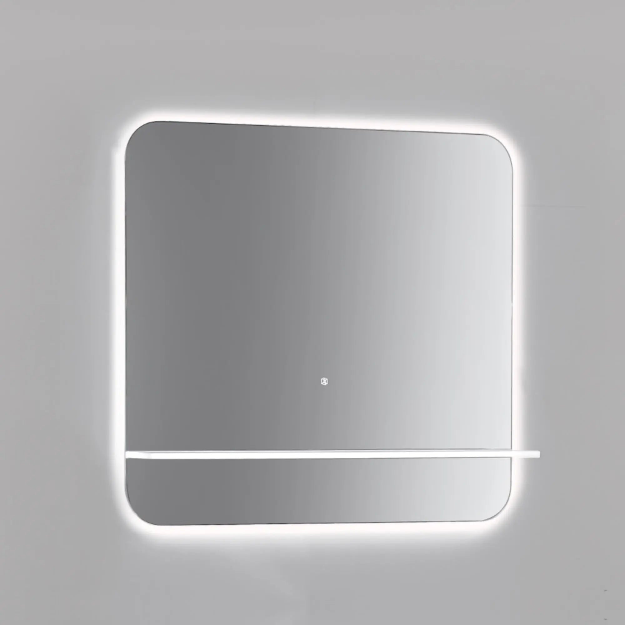 Kubebath Lumino 36” LED Mirror with LED Acrylic Shelf