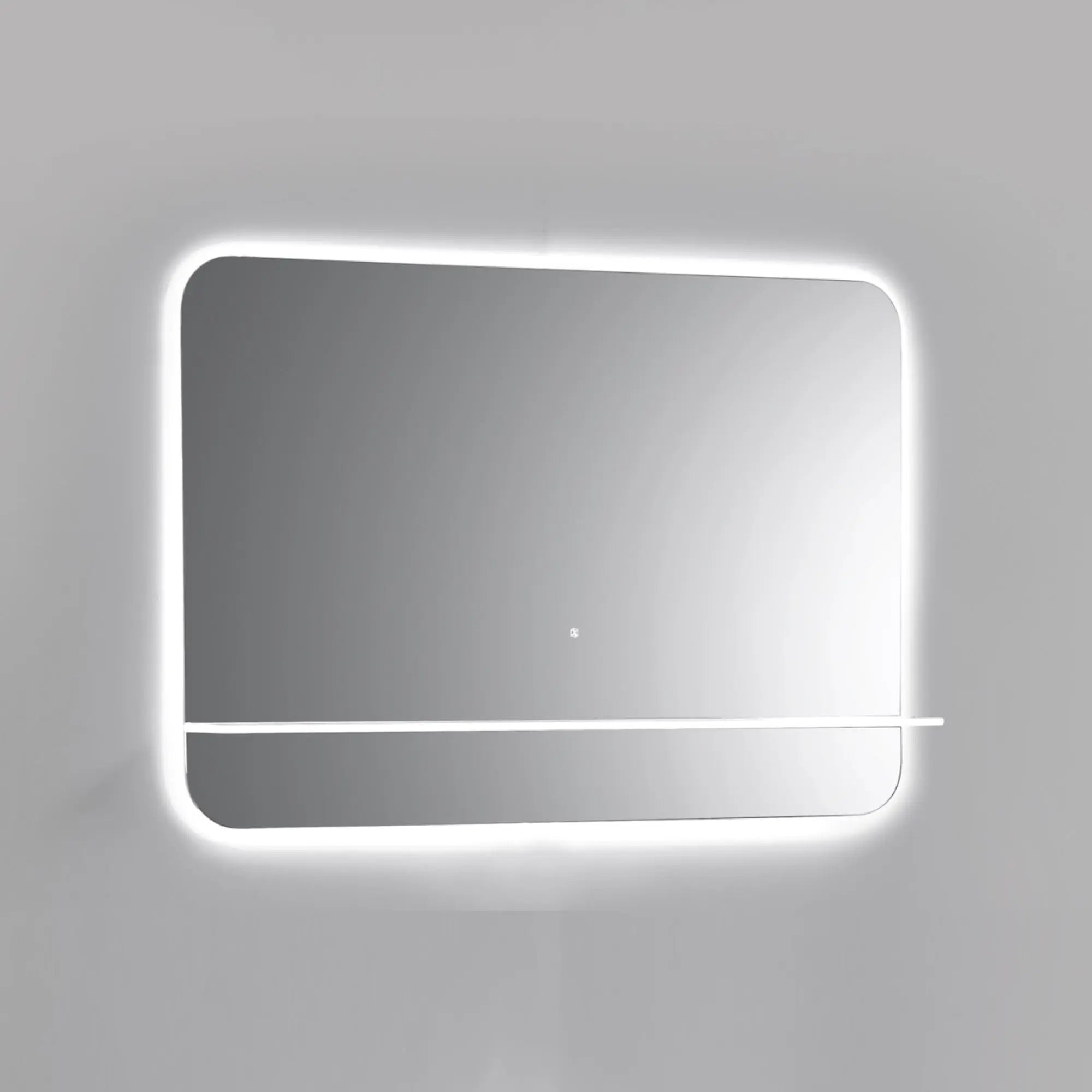Kubebath Lumino 48” LED Mirror with LED Acrylic Shelf