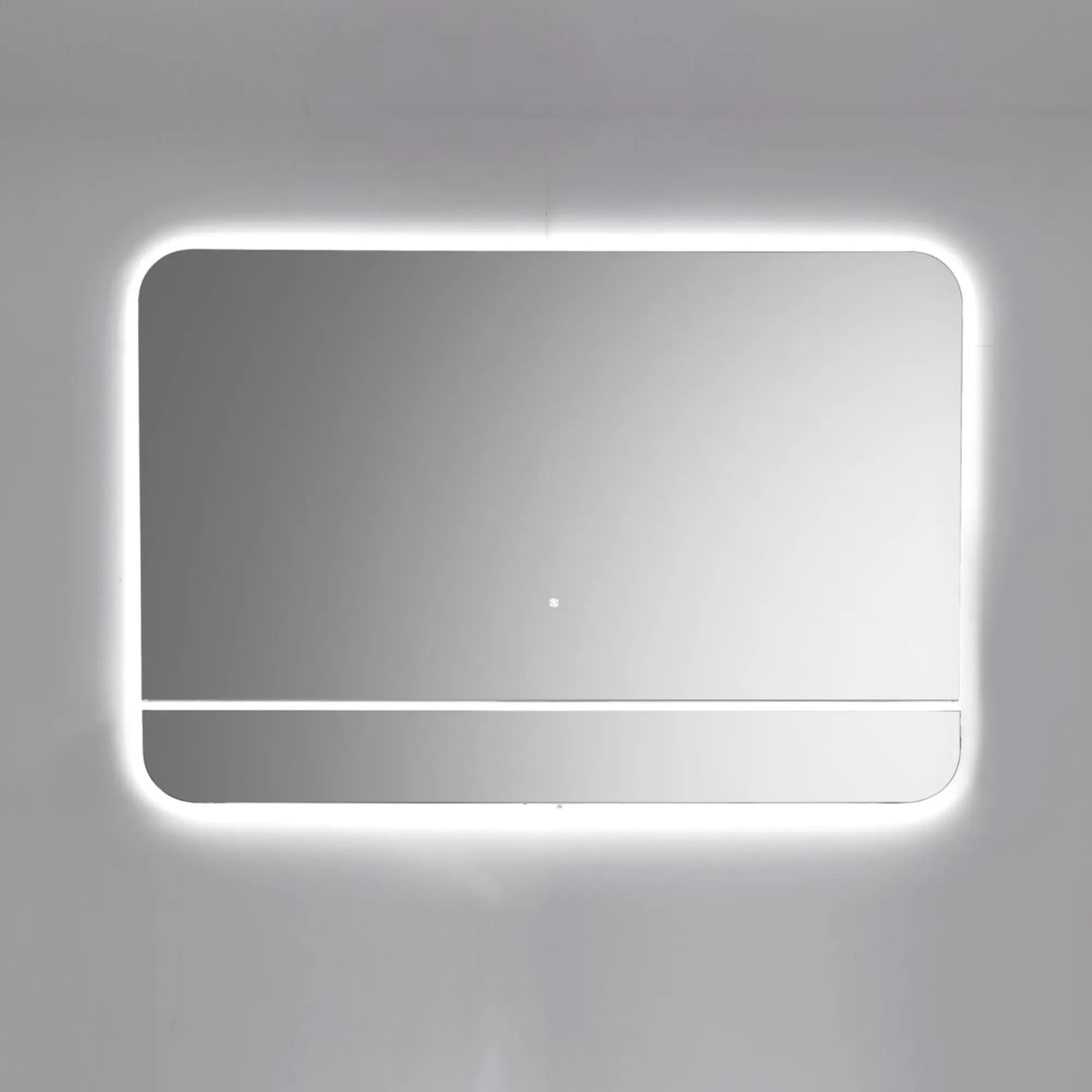 Kubebath Lumino 48” LED Mirror with LED Acrylic Shelf