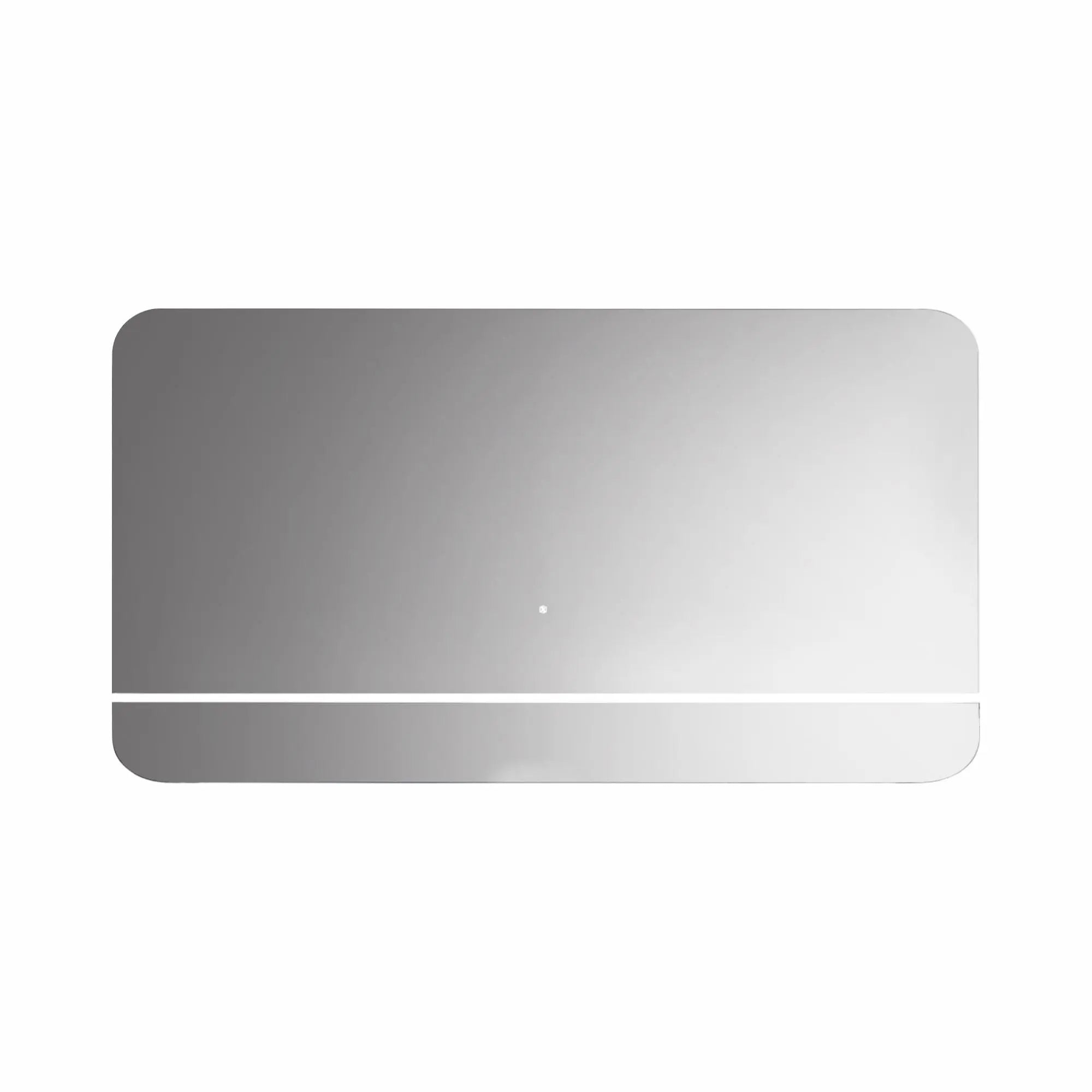 Kubebath Lumino 60” LED Mirror with LED Acrylic Shelf