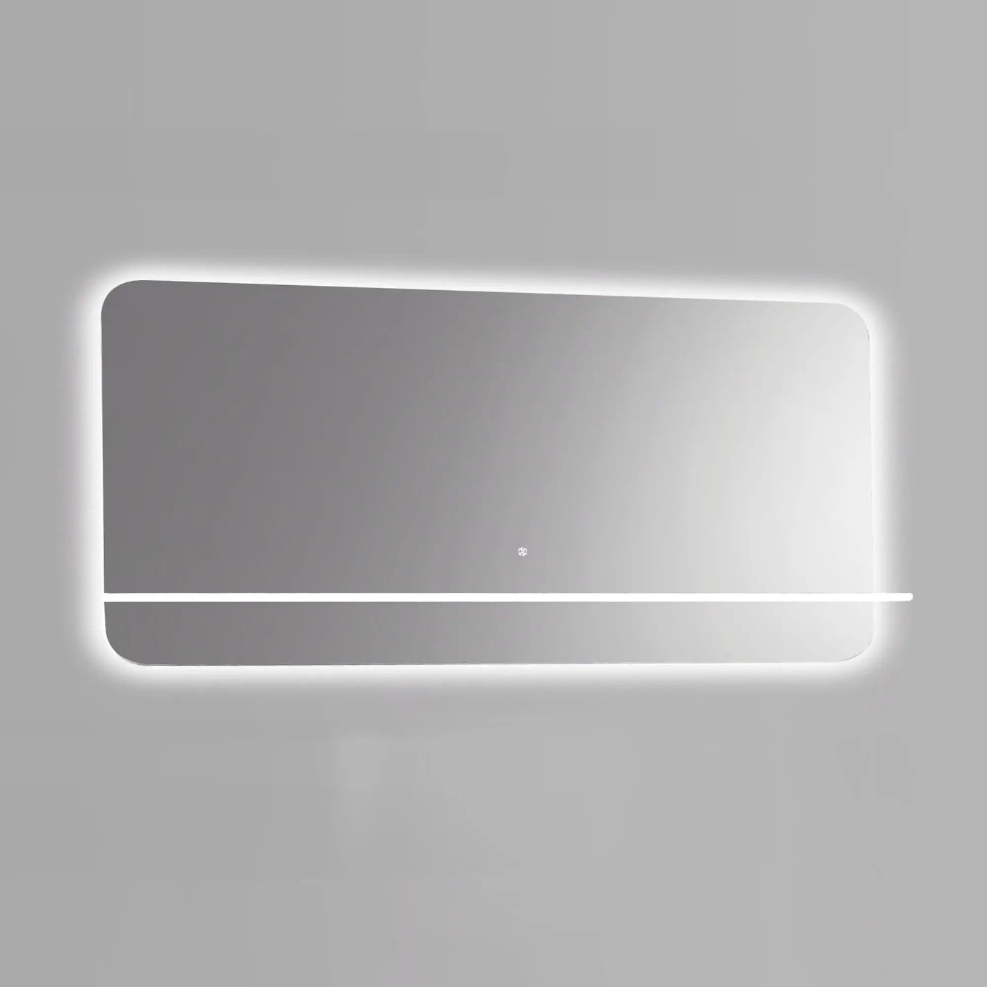 Kubebath Lumino 70” LED Mirror with LED Acrylic Shelf