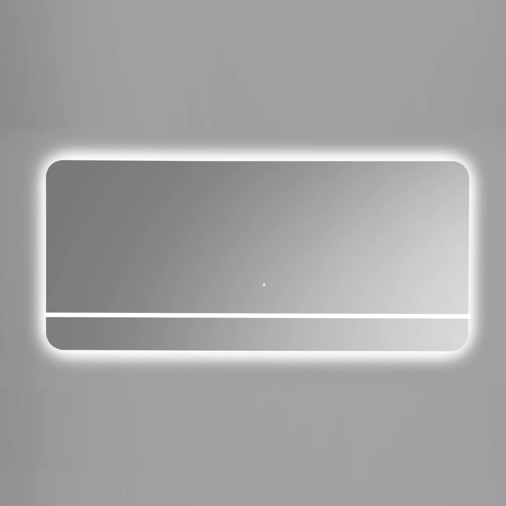 Kubebath Lumino 70” LED Mirror with LED Acrylic Shelf