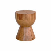 Kubebath Solid New Zealand Pine Chalice Accent Stool & Side Table