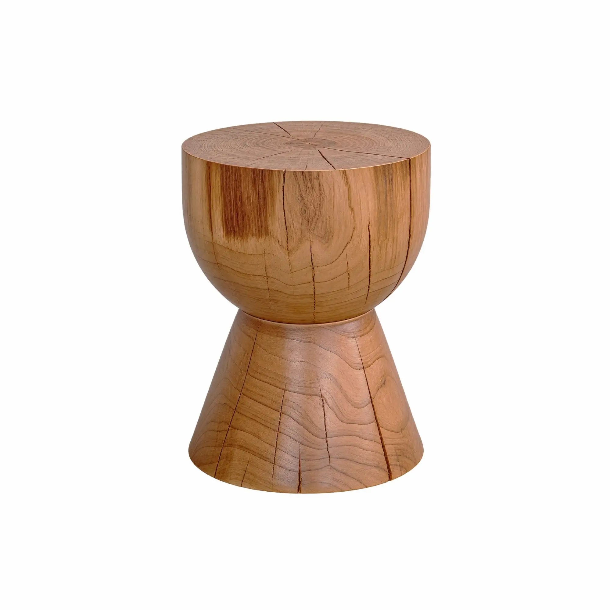 Kubebath Solid New Zealand Pine Chalice Accent Stool & Side Table