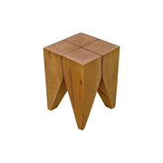 Kubebath Solid New Zealand Pine Triangle Arch Accent Stool & Side Table