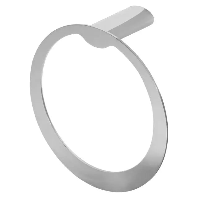 Laloo Farrow Hand Towel Ring Brushed Nickel - Plumbing Market