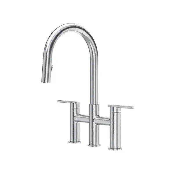 Lateral™ Bridge Pull-Down Kitchen Faucet With C-Spout - Plumbing Market